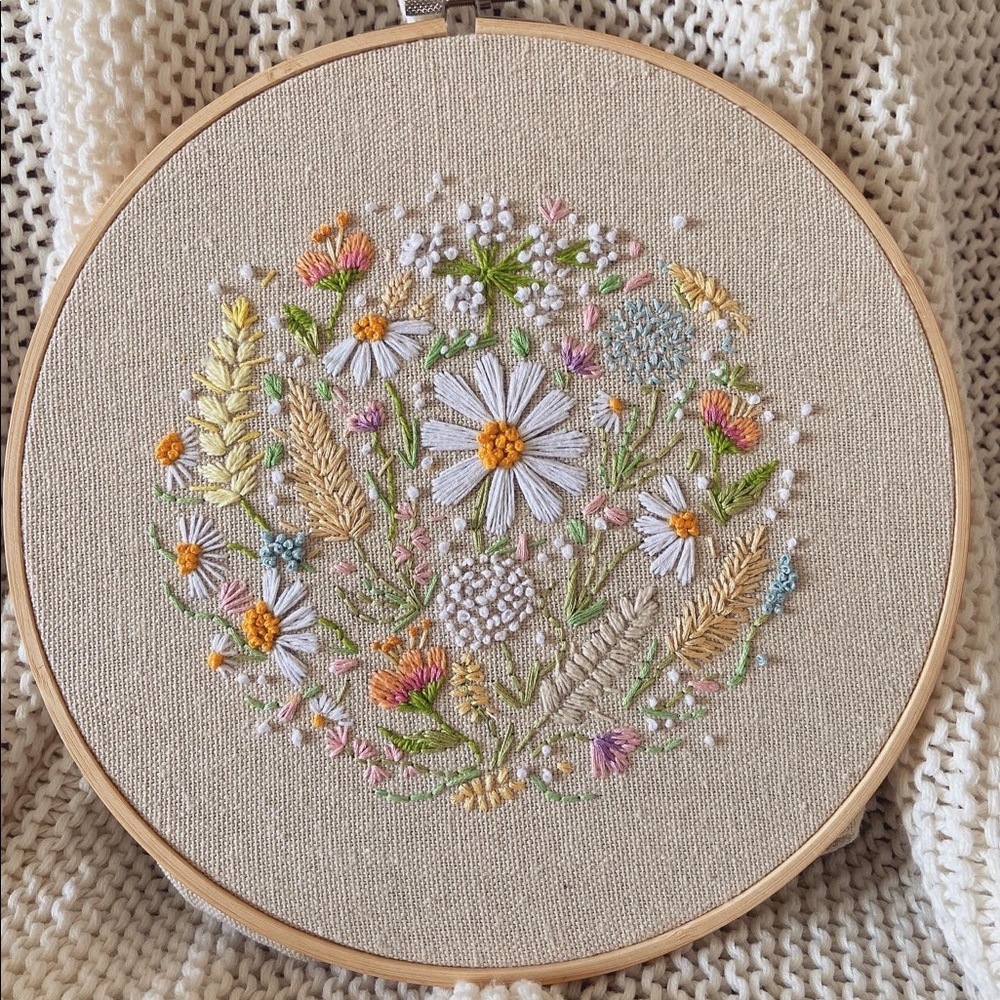 Floral Embroidery Hoop